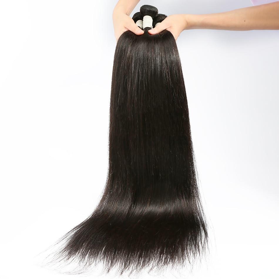 10A Human Hair Brazilian Hair Straight 1 Bundle 34 Inch Hair Extensions ( single bundle)