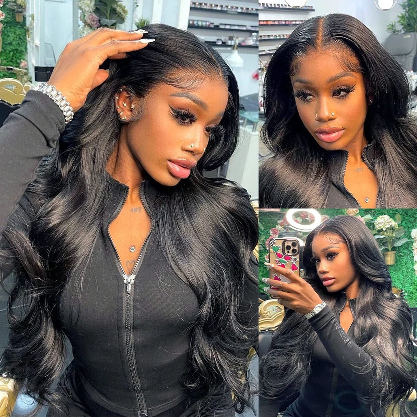 30 inch Body Wave 13x6 Lace Frontal Human Hair Wig 180 Density HD Lace Glueless Pre Plucked with Baby Hair